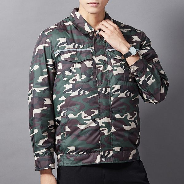 summer camouflage cooling clothing air conditioning fan men's jacket usb smart charging jackets for men and women outdoor breathable co, Black;brown
summer camouflage cooling clothing air conditioning fan men's jacket usb smart charging jackets for men and women outdoor breathable co, Black;brown