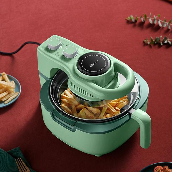 air fryers deep-fried pot electric baking pan visible glass cover oven multi-function 5l capacity fryer accessories 
air fryers deep-fried pot electric baking pan visible glass cover oven multi-function 5l capacity fryer accessories