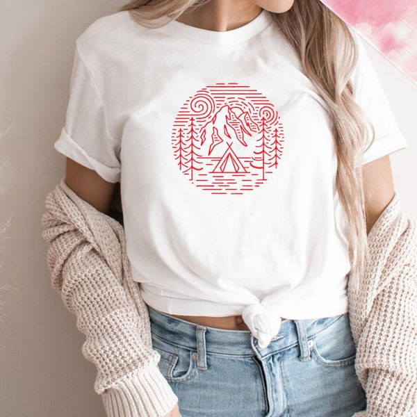 women's t-shirt nature women t shirt female camping summer fashion cotton sunset clothes go outside plus size dropship, White
women's t-shirt nature women t shirt female camping summer fashion cotton sunset clothes go outside plus size dropship, White