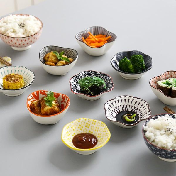 1/4pcs japanese style sauce and vinegar home underglaze color el restaurant dim sum dip seasoning peanut plate set dishes & plates
1/4pcs japanese style sauce and vinegar home underglaze color el restaurant dim sum dip seasoning peanut plate set dishes & plates