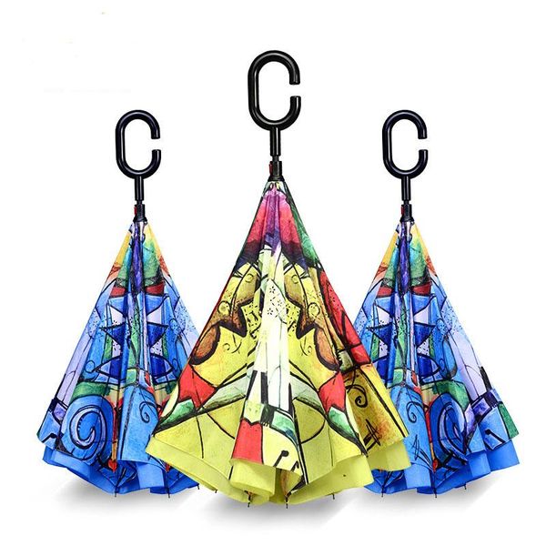 umbrellas reverse folding double layer inverted c hand holder stand rain windproof rolling over umbrella for women
umbrellas reverse folding double layer inverted c hand holder stand rain windproof rolling over umbrella for women