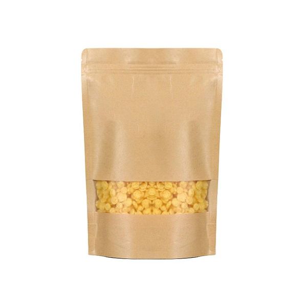 storage bags 100pcs packing kraft paper window bag resealable grip pouches tea coffee bean candy packaging food
storage bags 100pcs packing kraft paper window bag resealable grip pouches tea coffee bean candy packaging food