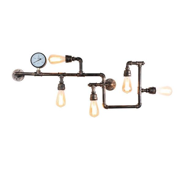 wall lamp art light antique industrial wind metal wrought water pipe mounted creative loft edison e27 lamps
wall lamp art light antique industrial wind metal wrought water pipe mounted creative loft edison e27 lamps