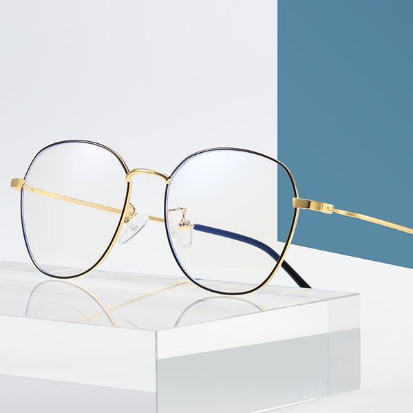 fashion sunglasses frames alloy bluelight round glasses frame women prescription metallic circle metal anti blue light computer, Black
fashion sunglasses frames alloy bluelight round glasses frame women prescription metallic circle metal anti blue light computer, Black