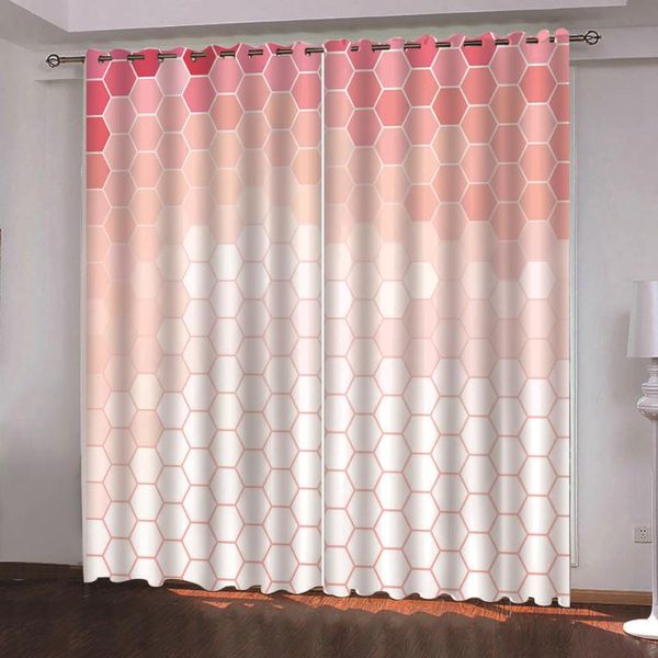 curtain & drapes modern home decoration blackout 3d white pink hexagon geometric pattern custom curtains
curtain & drapes modern home decoration blackout 3d white pink hexagon geometric pattern custom curtains