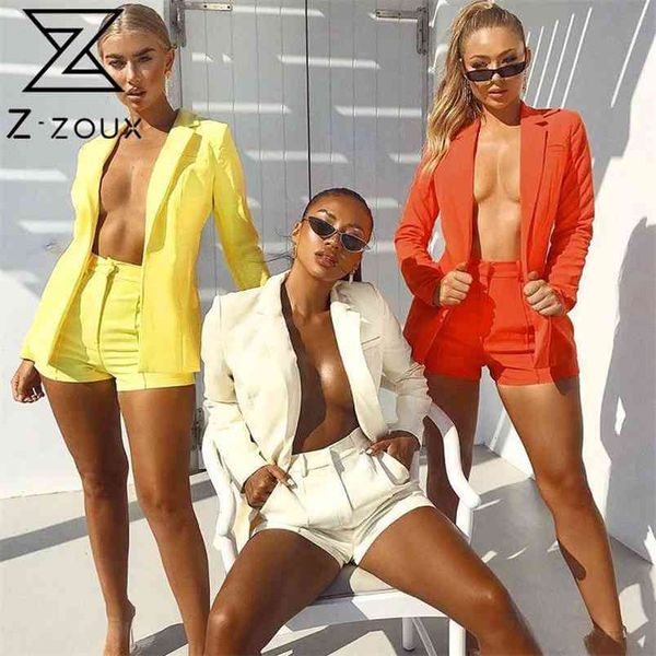 women suits fashion blazer shorts long sleeve set belt casual jacket blezer autumn 210513, White
women suits fashion blazer shorts long sleeve set belt casual jacket blezer autumn 210513, White