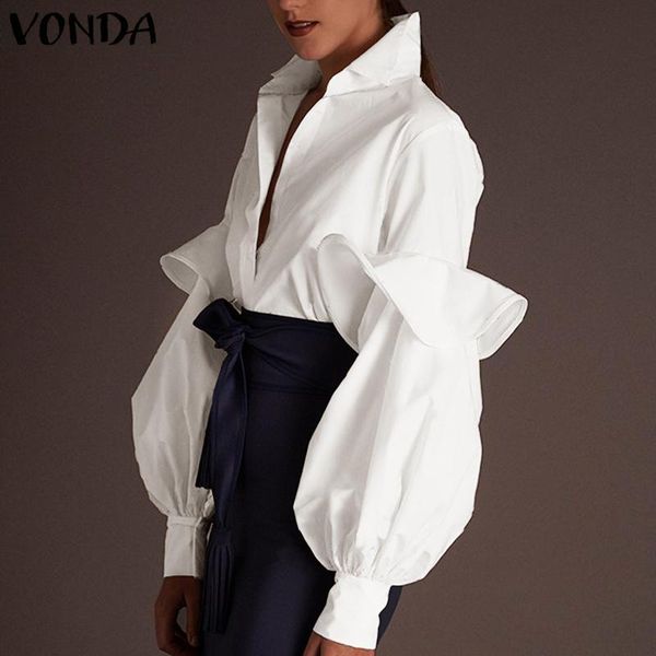 women's blouses & shirts vonda women 2021 v neck long sleeve solid color party bohemain blusas loose elegant white s-5xl
women's blouses & shirts vonda women 2021 v neck long sleeve solid color party bohemain blusas loose elegant white s-5xl