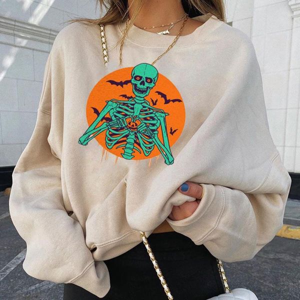 women's blouses & shirts long sleeve sweatshirts women halloween skull print pullover harajuku hoodie clothes oversized o-neck y2k blo, White
women's blouses & shirts long sleeve sweatshirts women halloween skull print pullover harajuku hoodie clothes oversized o-neck y2k blo, White