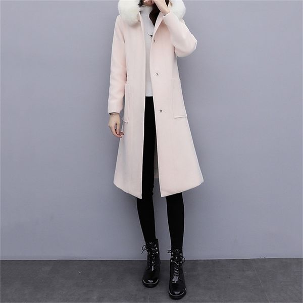 fur collar woolen coat women's mid-length korean autumn and winter thickened over the knee double-sided wool lr752 210531, Black
fur collar woolen coat women's mid-length korean autumn and winter thickened over the knee double-sided wool lr752 210531, Black