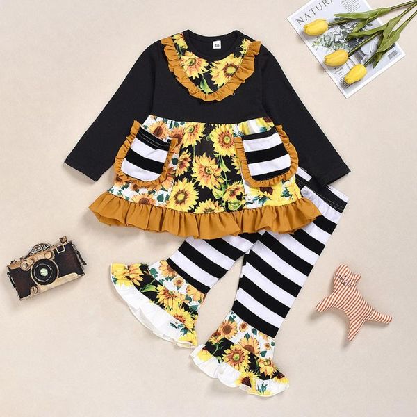 clothing sets floral children's 2pcs toddler baby girls boys sunflower t-shirt + stripe pants outfits set children winter clothes, White
clothing sets floral children's 2pcs toddler baby girls boys sunflower t-shirt + stripe pants outfits set children winter clothes, White