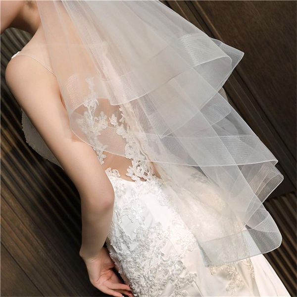 bridal veils two layers soft tulle short with comb simple bride's wedding veil spring face head accessories, Black
bridal veils two layers soft tulle short with comb simple bride's wedding veil spring face head accessories, Black