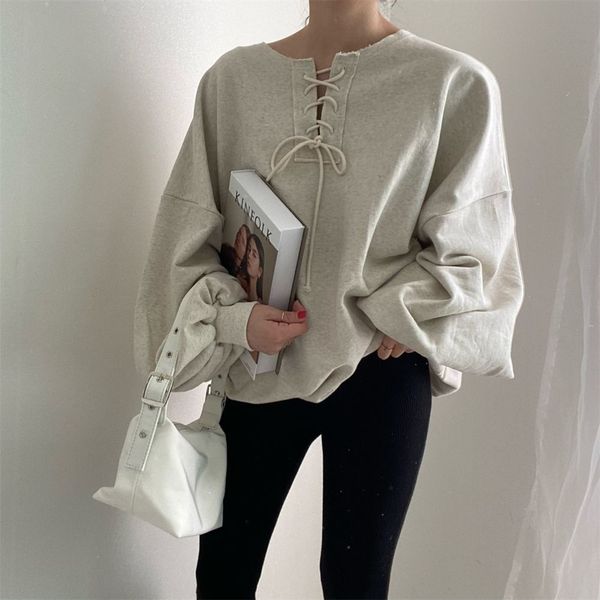 women's knits & tees hzirip woman's loose hoodie, solid-colored, chic big-sleeve, for autumn and , female retro casual fliu, White
women's knits & tees hzirip woman's loose hoodie, solid-colored, chic big-sleeve, for autumn and , female retro casual fliu, White