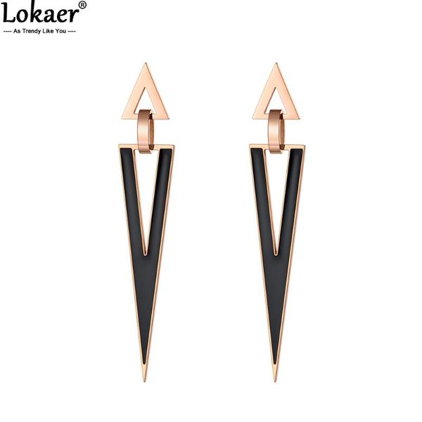 lokaer hyperbole punk stainless steel geometric double triangle earrings bohemia black glaze jewelry for women e20076 stud, Golden;silver
lokaer hyperbole punk stainless steel geometric double triangle earrings bohemia black glaze jewelry for women e20076 stud, Golden;silver