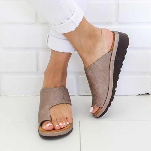 women sandal flat sole casual soft big toe foot shoes comfy female platform orthopedic bunion corrector sandals, Black
women sandal flat sole casual soft big toe foot shoes comfy female platform orthopedic bunion corrector sandals, Black