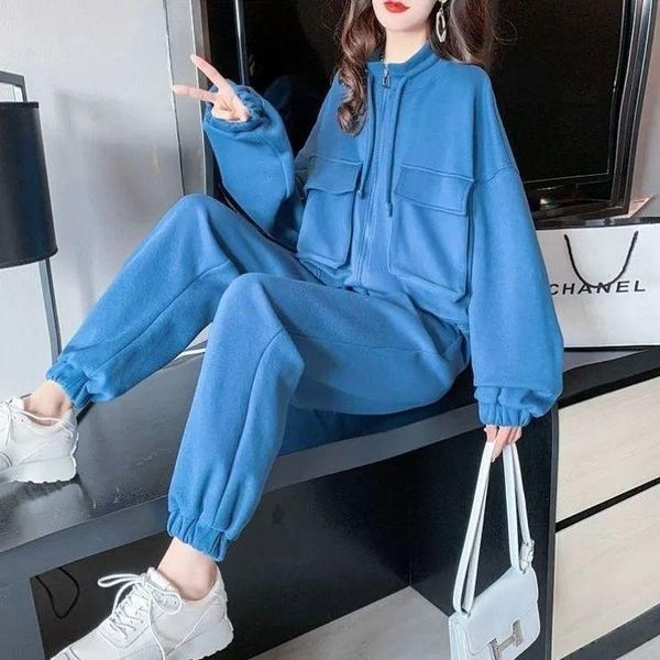 gym clothing loose sports suit women 2021 spring autumn solid color all-match jacket fashion casual pant two-piece, White;black
gym clothing loose sports suit women 2021 spring autumn solid color all-match jacket fashion casual pant two-piece, White;black