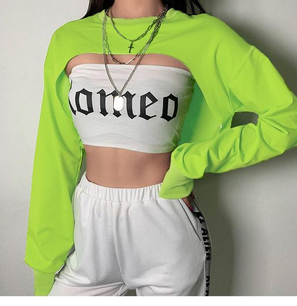 women's hoodies & sweatshirts neon green sporty loose autumn hoody cropped irregular cut out streetwear sweatshirt tunic long sleeve cr, Black
women's hoodies & sweatshirts neon green sporty loose autumn hoody cropped irregular cut out streetwear sweatshirt tunic long sleeve cr, Black