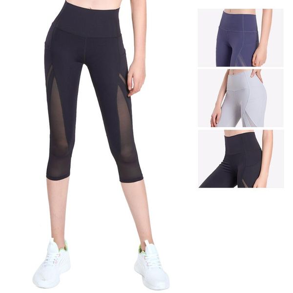 yoga outfit sports pants high waist pocket leggings mesh splice stretch slim running woman fitness workout calf-length
yoga outfit sports pants high waist pocket leggings mesh splice stretch slim running woman fitness workout calf-length