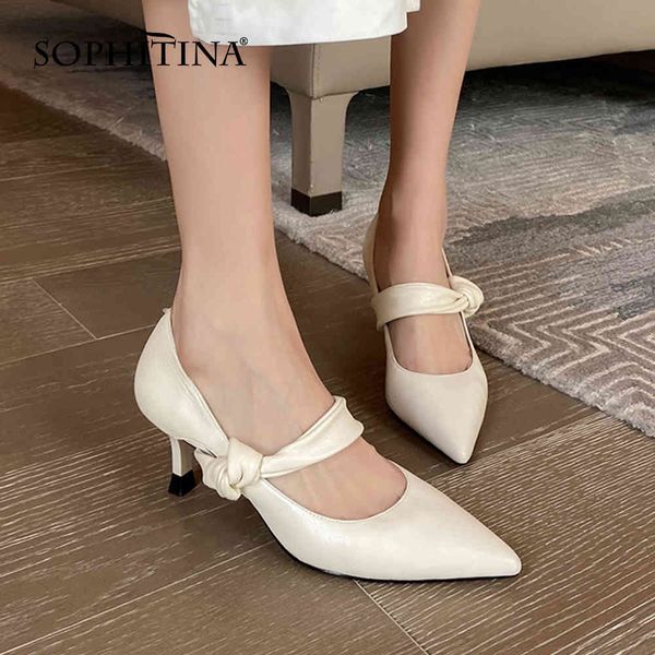sophitina retro style pumps shoes women thin high heels genuine leather shallow dress spring autumn pointed toe lady shoes fo49 210513, Black
sophitina retro style pumps shoes women thin high heels genuine leather shallow dress spring autumn pointed toe lady shoes fo49 210513, Black
