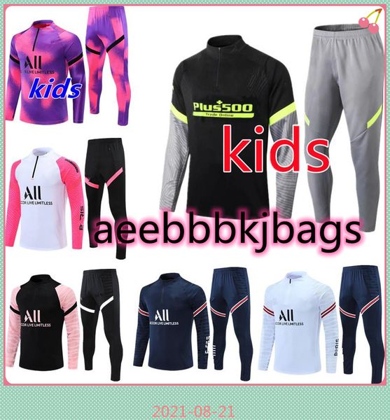 20 21 22 paris kids tracksuit jacket mbappe soccer jersey suit 2021 2022 child training suits chandal futbol football set, Black;yellow
20 21 22 paris kids tracksuit jacket mbappe soccer jersey suit 2021 2022 child training suits chandal futbol football set, Black;yellow