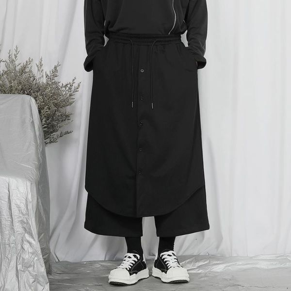 men's pants straight spring and autumn dark department yamamoto style fashion splicing hanging casual loose oversized, Black
men's pants straight spring and autumn dark department yamamoto style fashion splicing hanging casual loose oversized, Black