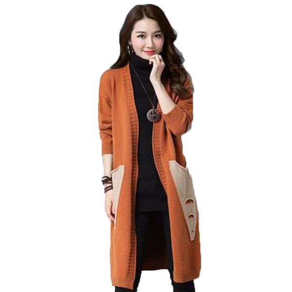 spring autumn women's long coats lady trendy knitted sweaters print sleeve female cardigans femme clothing n784 knits & tees, White
spring autumn women's long coats lady trendy knitted sweaters print sleeve female cardigans femme clothing n784 knits & tees, White