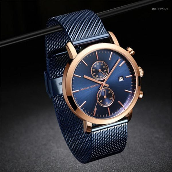 wristwatches 2021 waterproof quartz male ultra-thin blue stainless steel mesh men sport chronograph watches reloj hombre, Slivery;brown
wristwatches 2021 waterproof quartz male ultra-thin blue stainless steel mesh men sport chronograph watches reloj hombre, Slivery;brown