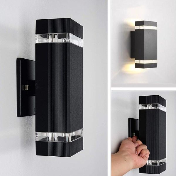 outdoor waterproof ip54 wall lamp gray/black 10w led light modern indoor/outdoor decor up down dual-head aluminum lamps
outdoor waterproof ip54 wall lamp gray/black 10w led light modern indoor/outdoor decor up down dual-head aluminum lamps