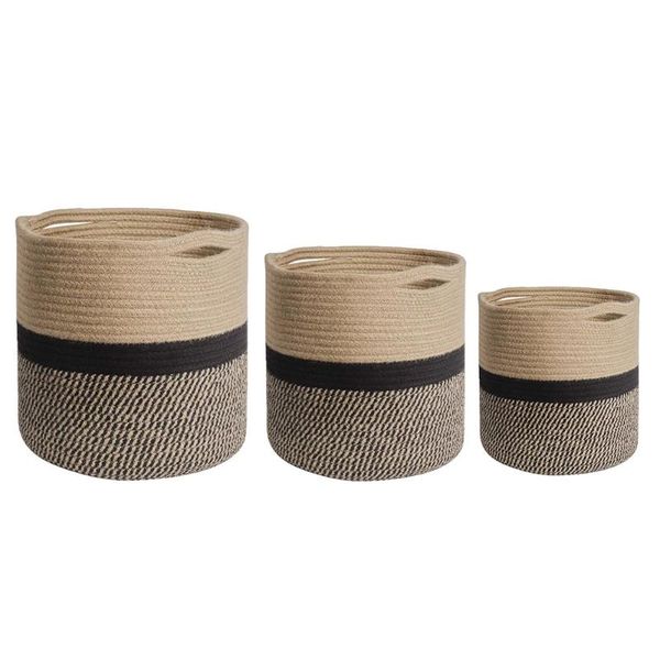 storage baskets woven basket flower pot cotton rope plant with handles for home planting sundries clothes toys organizer 20-30cm
storage baskets woven basket flower pot cotton rope plant with handles for home planting sundries clothes toys organizer 20-30cm