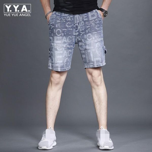 print jean knee length shorts mens summer thin loose multi-pockets english letter buttons jacquard washed straight denim men's, White;black
print jean knee length shorts mens summer thin loose multi-pockets english letter buttons jacquard washed straight denim men's, White;black
