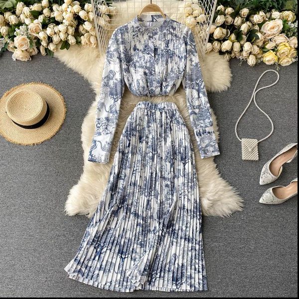 singrain autumn design print ruched womens dresses set o neck long sleeve blouses elastic high waist midi skirt two, White
singrain autumn design print ruched womens dresses set o neck long sleeve blouses elastic high waist midi skirt two, White
