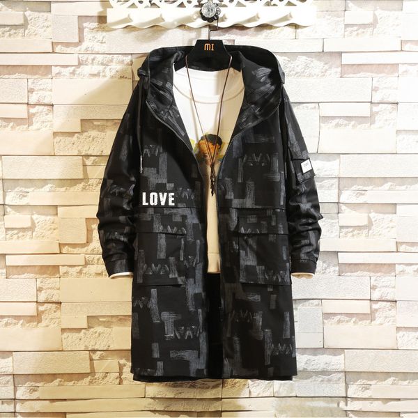 downs men's windbreaker2021 spring and autumn korean style loose plus size mid-length camouflage trendy jacket, Black
downs men's windbreaker2021 spring and autumn korean style loose plus size mid-length camouflage trendy jacket, Black