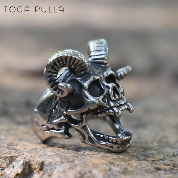 vintage gothic azazel satanic goat skull ring stainless steel mens motorcycles biker zombie vampire punk rock jewelry cluster rings, Golden;silver
vintage gothic azazel satanic goat skull ring stainless steel mens motorcycles biker zombie vampire punk rock jewelry cluster rings, Golden;silver
