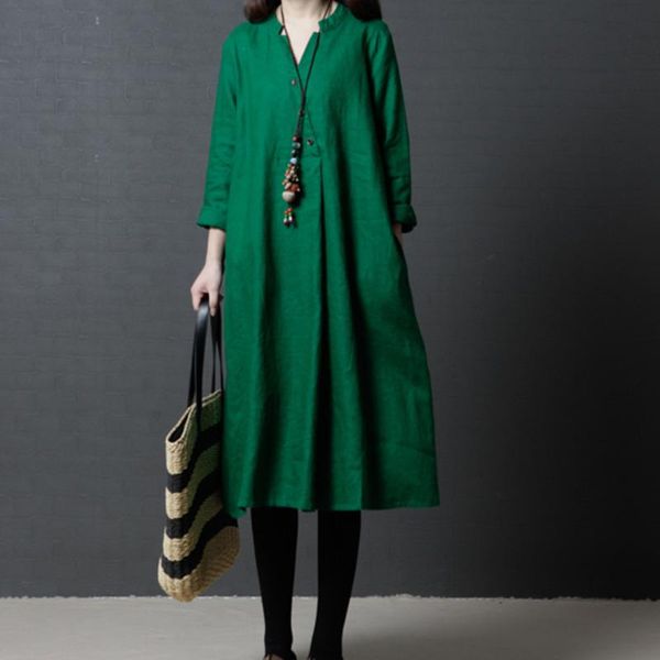 casual dresses ewq large linen medium length cotton shirt dress women long sleeve v-neck collar solid fashion tide 2021 autumn gd420, Black;gray
casual dresses ewq large linen medium length cotton shirt dress women long sleeve v-neck collar solid fashion tide 2021 autumn gd420, Black;gray