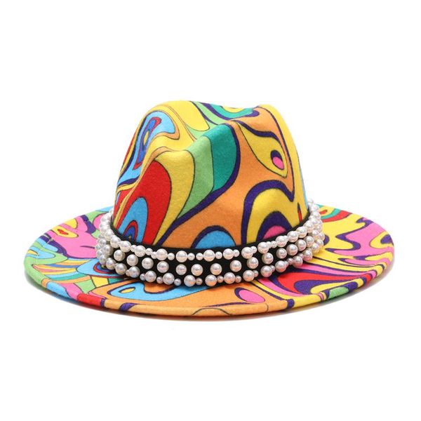 wide brim hats fashion felted women black print graffiti fedora western cowboy fascinator men formal wedding hat, Blue;gray
wide brim hats fashion felted women black print graffiti fedora western cowboy fascinator men formal wedding hat, Blue;gray