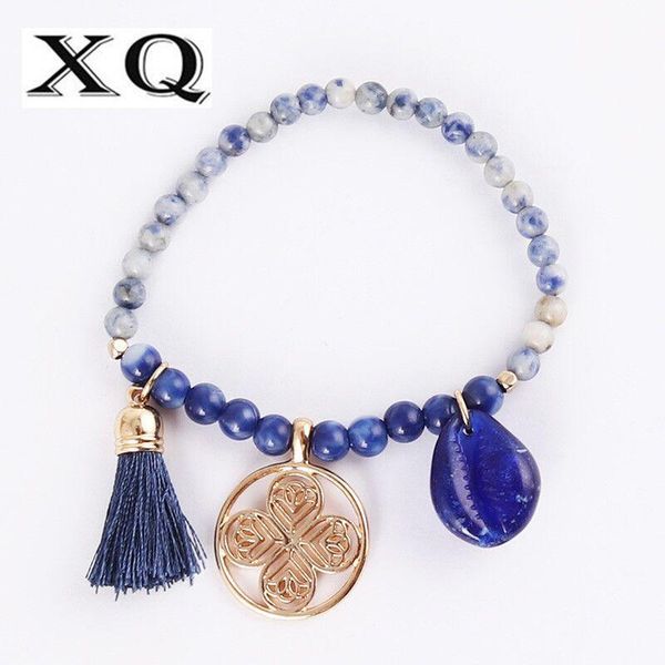 blue beads elastic rope size adjustable stone shell tassel pendant white zinc alloy round woman bracelet holiday jewelry link, chain, Black
blue beads elastic rope size adjustable stone shell tassel pendant white zinc alloy round woman bracelet holiday jewelry link, chain, Black