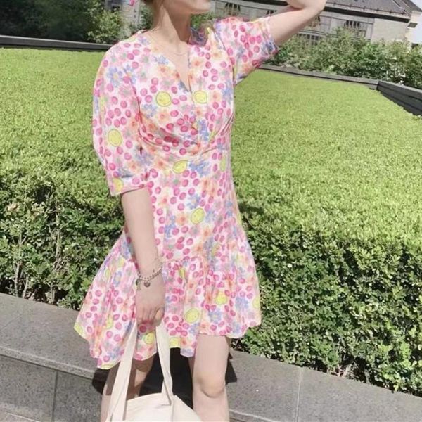 party dresses women dress 2021 spring and summer style ladies stitching v-neck printed floral, White;black
party dresses women dress 2021 spring and summer style ladies stitching v-neck printed floral, White;black