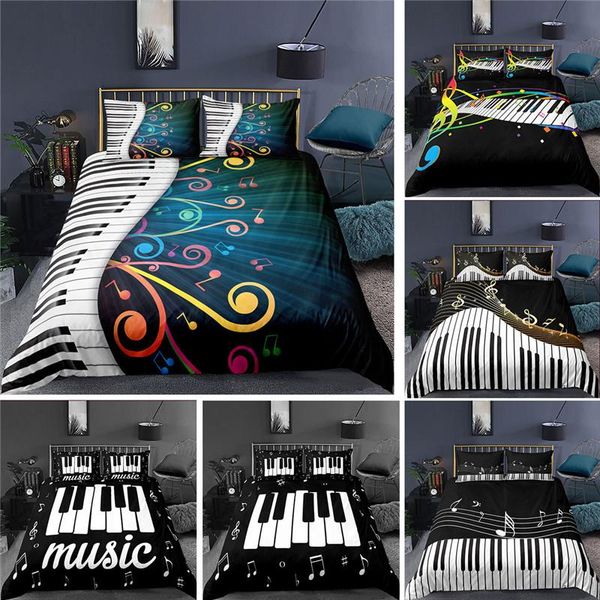 music notation pattern duvet cover set 3d printing bedding double size black and white comforter microfiber bedclothes sets
music notation pattern duvet cover set 3d printing bedding double size black and white comforter microfiber bedclothes sets