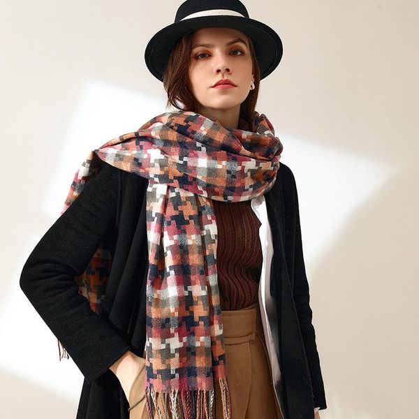 bow ties 2021 plaid scarf women's winter mid long tassel shawl fashion street cashmere like warm men's, Black;gray
bow ties 2021 plaid scarf women's winter mid long tassel shawl fashion street cashmere like warm men's, Black;gray