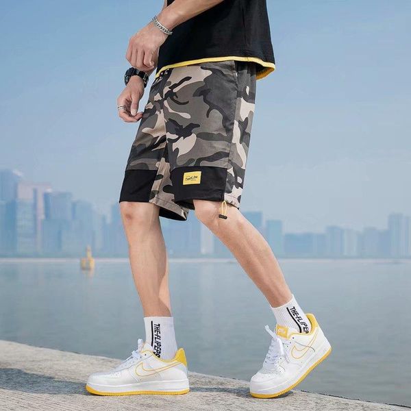 side ribbon multi pockets cargo shorts mens casual summer hip hop baggy streetwear male joggers short trousers men's, White;black
side ribbon multi pockets cargo shorts mens casual summer hip hop baggy streetwear male joggers short trousers men's, White;black