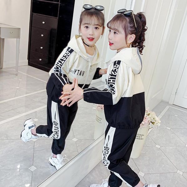 school girls spring sports suit tracksuit 2021 children teen fashion active striped coat + pant set kids autumn sportswear clothing sets, White
school girls spring sports suit tracksuit 2021 children teen fashion active striped coat + pant set kids autumn sportswear clothing sets, White