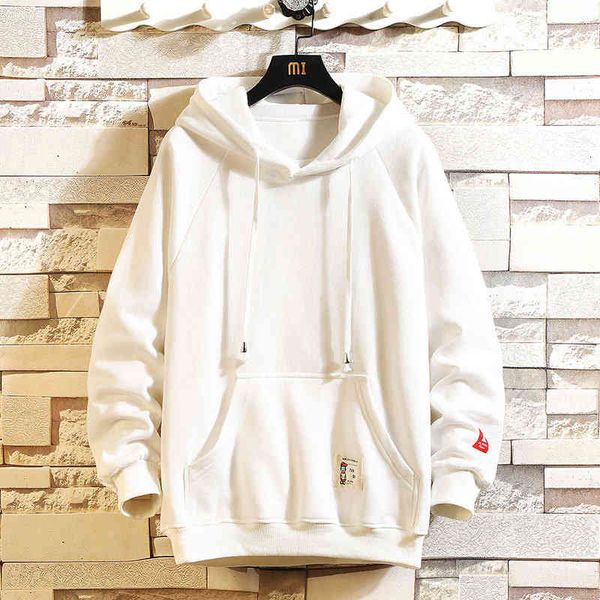hoodies 2021 autumn winter men's plush hoodie solid color loose contrast large label decorative coat, Black
hoodies 2021 autumn winter men's plush hoodie solid color loose contrast large label decorative coat, Black