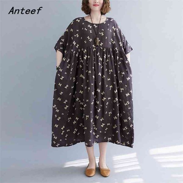 short sleeve plus size cotton vintage animal print dresses for women casual loose long woman summer dress elegant clothes 210517, Black;gray
short sleeve plus size cotton vintage animal print dresses for women casual loose long woman summer dress elegant clothes 210517, Black;gray
