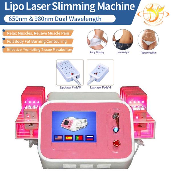 brand new dual diode lipo laser system 130mw laser fat removal body slimming machine with 16 pads#206
brand new dual diode lipo laser system 130mw laser fat removal body slimming machine with 16 pads#206