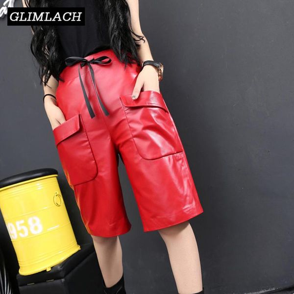 women's pants & capris 2021 spring real leather half length harem women hip hop big pockets genuine wide leg short pant loose female, Black;white
women's pants & capris 2021 spring real leather half length harem women hip hop big pockets genuine wide leg short pant loose female, Black;white