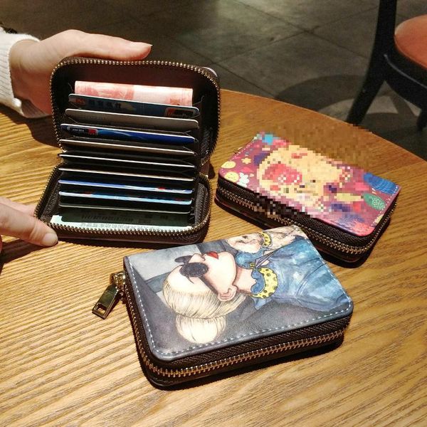 card holders printing leather wallet short holder organ package coin pocket pochette femme, Brown;gray
card holders printing leather wallet short holder organ package coin pocket pochette femme, Brown;gray