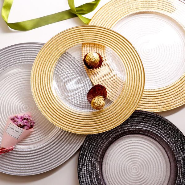 dishes & plates glass plate golden edge texture european retro western saucer home cold steak salad dessert dinner
dishes & plates glass plate golden edge texture european retro western saucer home cold steak salad dessert dinner