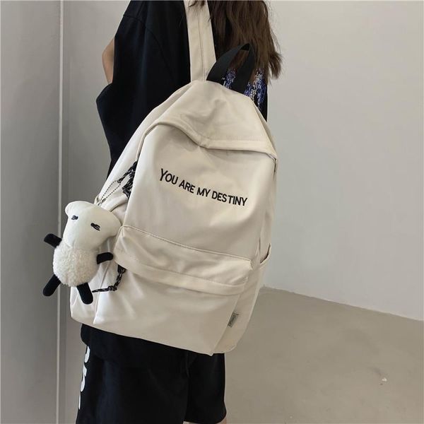 backpack student youth large capacity casual school bag simple style college travel trend
backpack student youth large capacity casual school bag simple style college travel trend