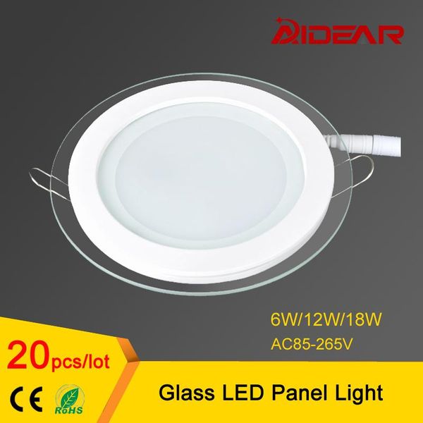 panel lights ac85-265v led downlight round glass 6w 12w 18w high brightness ceiling recessed lamps for home
panel lights ac85-265v led downlight round glass 6w 12w 18w high brightness ceiling recessed lamps for home