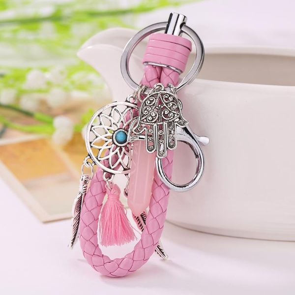 keychains women leather opal natural stone dream catcher charms keychain vintage girl lady keyrings key accessories jewelry, Silver
keychains women leather opal natural stone dream catcher charms keychain vintage girl lady keyrings key accessories jewelry, Silver