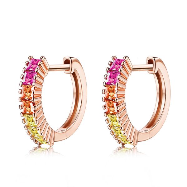 creative s925 sterling silver earrings women's fashion zircon rainbow earclip popee01, Golden
creative s925 sterling silver earrings women's fashion zircon rainbow earclip popee01, Golden